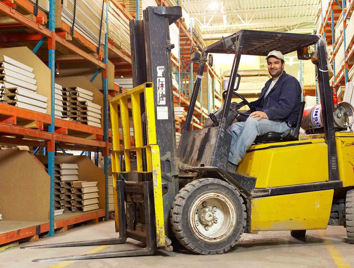 Forklift driver